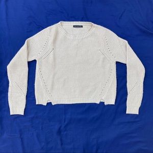 Beige knitted sweater